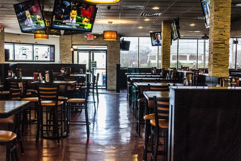 Bottoms Up Sports Bar & Grill storefront in Naperville IL
