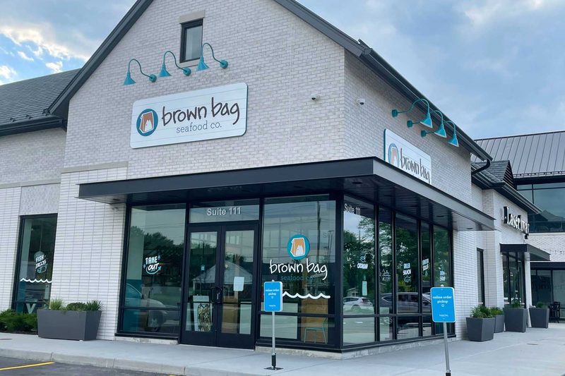 Brown Bag Seafood Co. storefront in Naperville IL