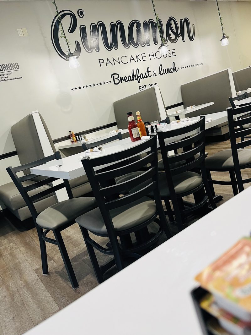 Cinnamon Pancake House storefront in Naperville IL