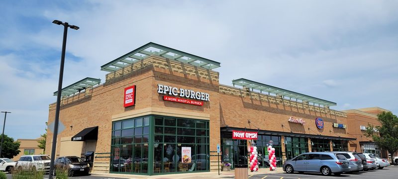 Epic Burger storefront in Naperville IL