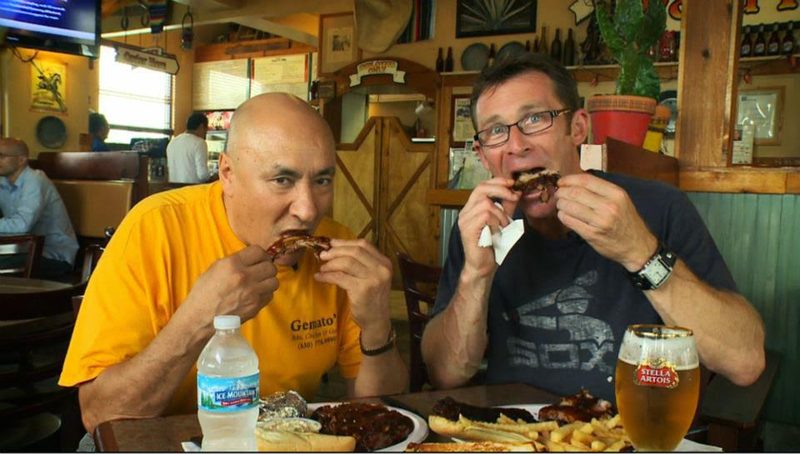 Gemato's Wood Pit BBQ dining