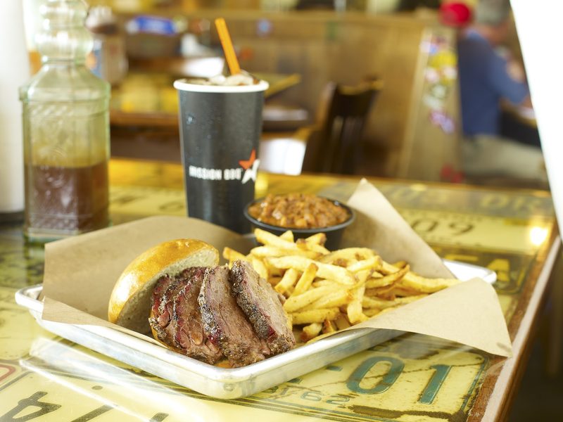 Mission BBQ food