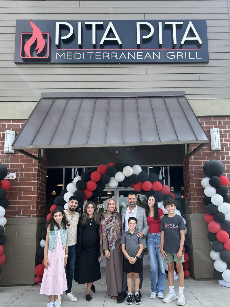 Pita Pita Mediterranean Grill storefront in Naperville IL
