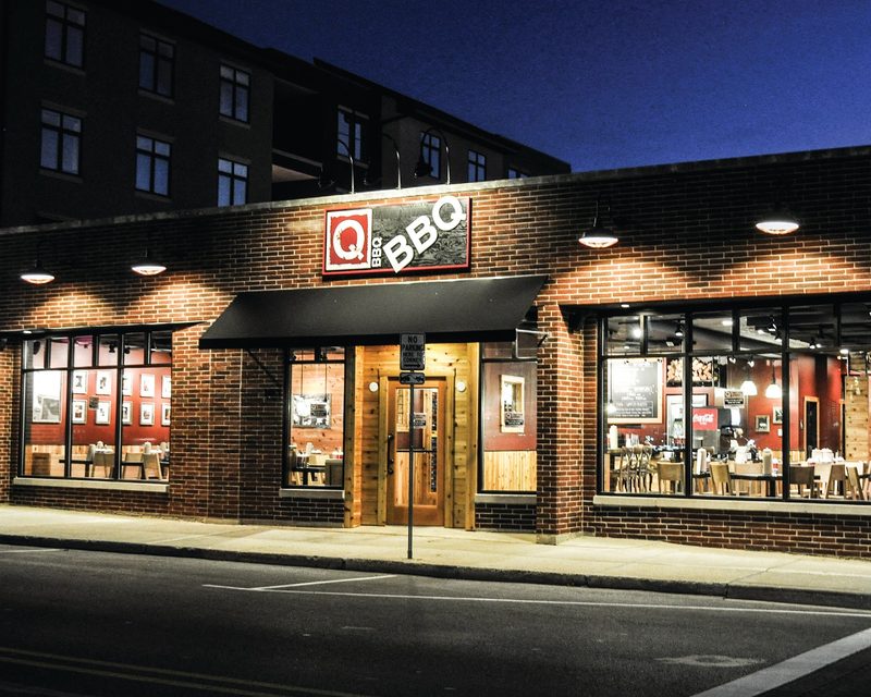 Q-BBQ storefront in Naperville IL