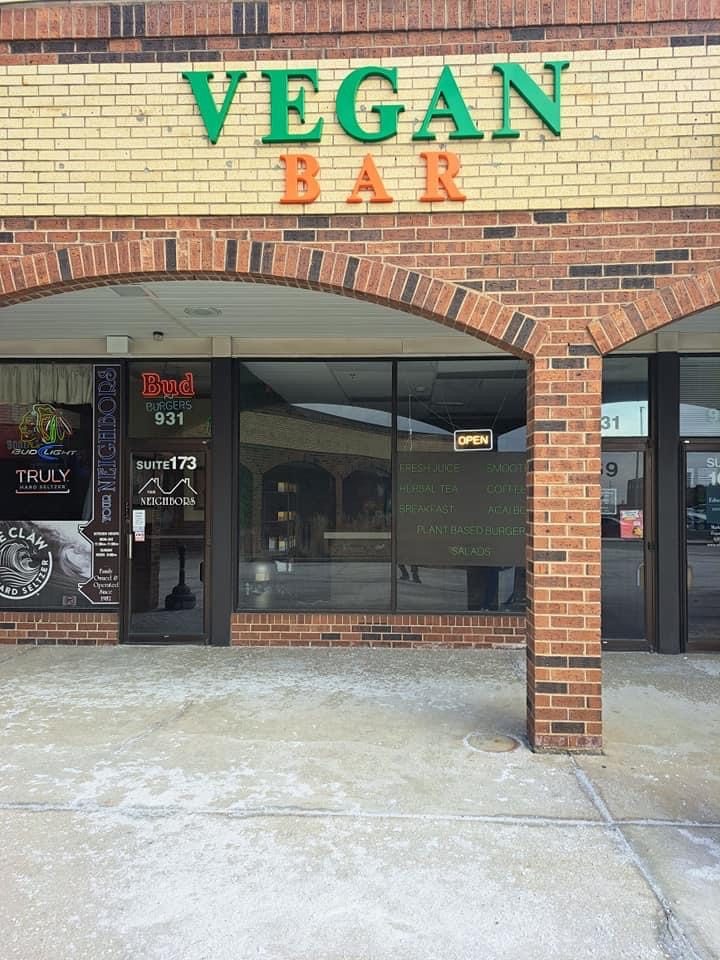 Vegan Bar storefront in Naperville IL